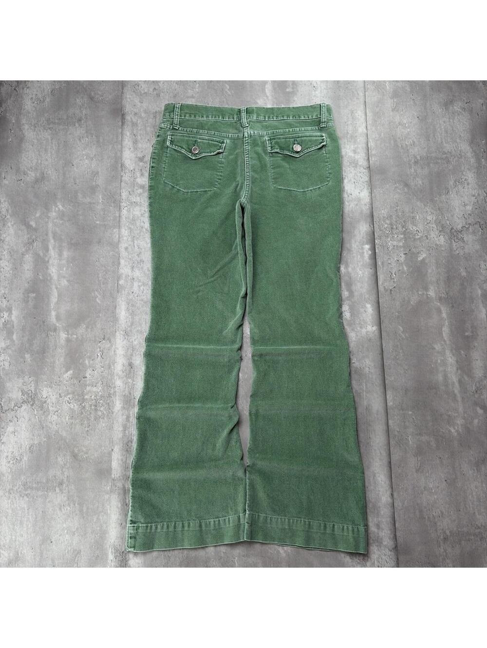 Y2K Green No Boundaries Grunge Corduroy Skater Baggy Pants